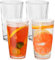 Chuboir 490ml Plastic Drinking Glasses, Set of 4 Stackable Clear Acrylic Tumbler Glasses, Reusable Unbreakable Plastic Cups for Camping, Picnics, Party or Everyday Use