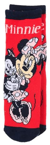 Sun City Minnie Mouse Socken Anti-Rutsch-Socken Stopper-Socken Kinder Mädchen, Größe:31/34
