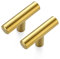 Ravinte 25 pomos dorados para armarios de cocina, 50 mm, longitud total, tiradores de acero inoxidable para muebles