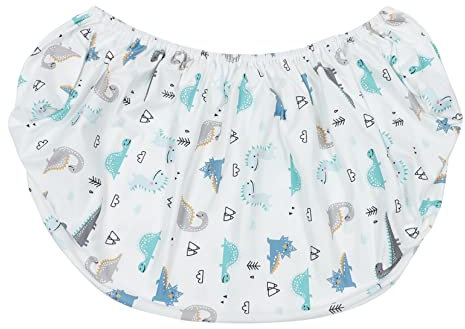 VICASKY Bassinet Matratzenbezug Atmungsaktives Und Waschbares Sommerdesign Geeignet Für Standard-Kinderbett-matratzen Und Wiegen Weicher Baumwollstoff Dinosaurier-Muster