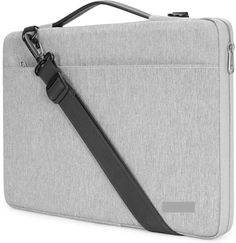 YXINAER Borsa per Laptop Custodia for Borsa for Laptop Custodia for Notebook Impermeabile da 10-17 Pollici Borsa a Tracolla for Computer(Gray,10 inch)