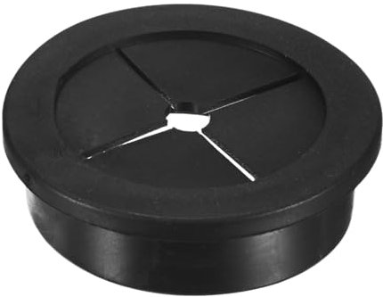 M METERXITY Rubber Grommets for Wiring 40mm Desk Grommet Double-Sided Flexible Cable Cord Grommet Desk Hole Cover for Cables/Wires Through Protection Cable Grommet [Black]