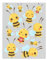 Bienen Bügelbilder-Set – Verschiedene Motive und Größen auf A4-Bogen – Zum Selbstgestalten von Textilien für Kinder & Erwachsene