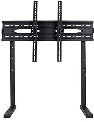 WENWENLEE Support de Moniteur TV 37-75 LCD TV Base de Bureau Universelle Noir Support de téléviseur de Bureau sans Perforation Support de Base de téléviseur en Acier Robuste avec Support d