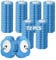Ucaimao 72 PCS Disposable Toilet Bowl Brush Refills,Toilet Wand Replacement Heads Cleaner Pads Disposable Toilet Cleaning System for Sink Bathtub Wash Basin (Only Refills，Only Fits for Ucaimao)- Blue