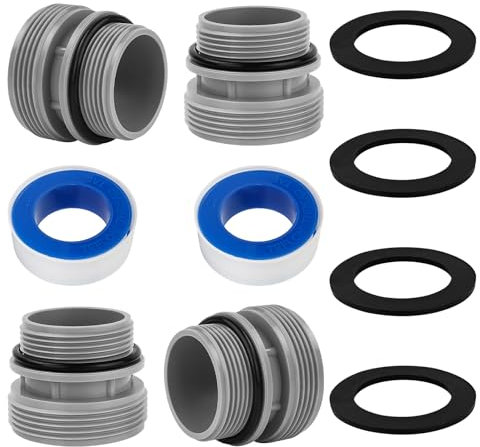 ANTOBLE 38mm Pool Schlauch Pool Adapterx Hose Konversionskit 40mm auf DN40 (1 1/2 Zoll) für Intex, Coleman & Hayward Pool Hose Adapter 4560