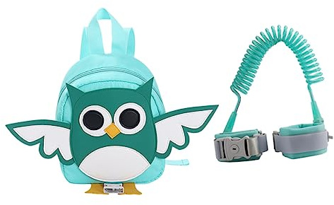 Toyvian Cartoon Anti-lost Kinderrucksack Mit Handgelenk-link Sicherheitsleine Mintgrün Für Junge Mädchen Im Kindergarten Und Ausflügen Für Und Komfort