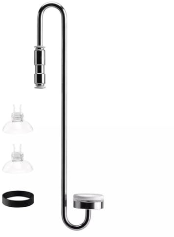 Generisch CO2 Diffusor aus Edelstahl für Aquarium, 25-40cm, mit Rücklaufventil und 1-klick-System (20cm)