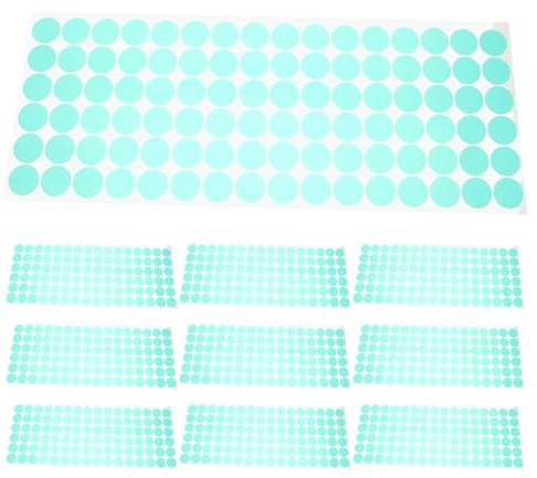 Healvian 1000Pcs Green High Temperature Adhesive Masking Discs 20Mm Round Die Cut Masking Dots for Painting and Powder Coating Protective Tape
