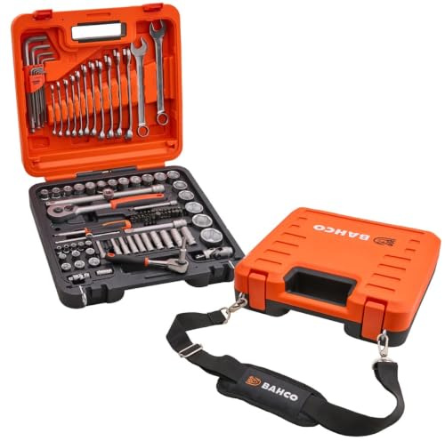 Bahco 98‑Stückes Steckschlüssel‑Set – 1/4 und 1/2