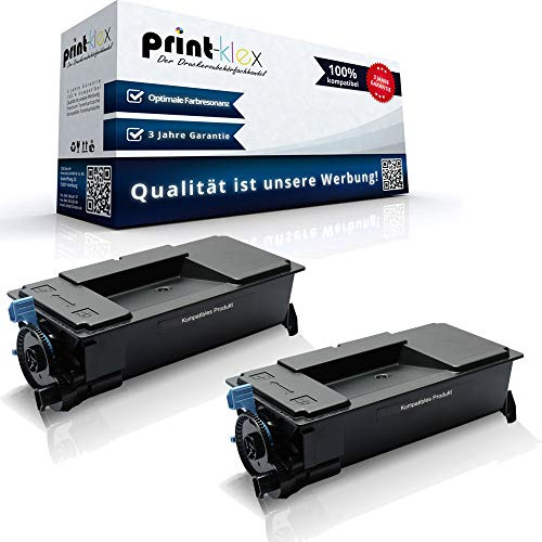 2X Print-Klex Tonerkartuschen kompatibel für Kyocera ECOSYS P 3050 DN P 3055 DN P 3060 DN 1T02T80NL0 TK-3170 K TK3170 TK 3170 K Schwarz Black - Office Plus Serie