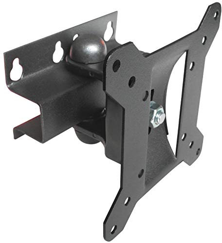 Drall TV Wandhalterung - schwenkbar & neigbar - Halterung für 10-32 Zoll - für LED LCD 3D HD 4K Fernseher oder Monitor - bis 20 kg belastbar - VESA 75x75 100x100 schwarz Modell: L59B