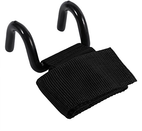 Tbest Zughilfen Haken Bodybuilding Handgelenk Bandagen Fitness Handgelenkbandage Gewichtheben Haken Bügel Handgelenk Bügel Hochleistungs Gymnastik Bügel Klimmzughaken Trainings-Handgelenk-Klammer