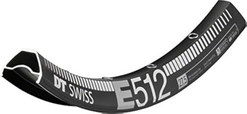 DT Swiss E 512 27.5 Tubeless-Ready Disc Rim: 28h, Black