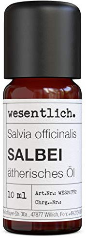 Salbei 10ml - Salvia officinalis - von wesentlich. - reines ätherisches Öl in der Glasflasche