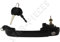 STARKIT PERFORMANCE Poignée de porte compatible pour Golf 3, Golf 4 cabriolet et Vento (1991-2002) poignée extérieure | avant gauche ou droite. Vendue avec serrure + double de clé | 1H0 837 207