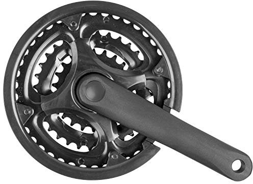 P4B | 3-Fach Kettenradgarnitur | 1/2 x 3/32 | 22/32/42 Zähne | 170 mm Kurbellänge | Kurbelgarnitur mit Kettenschutz | Für JIS-Vierkantachse