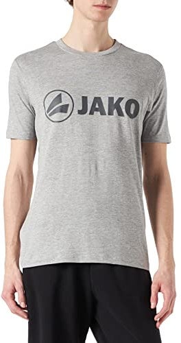 JAKO Herren T-Shirt Promo, Hellgrau-Meliert, 3XL
