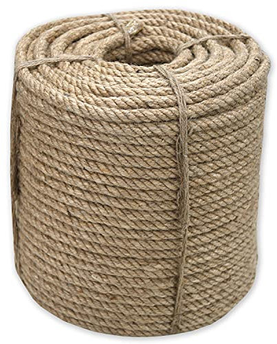 Nurtextil24 Sisalseil für Kratzbaum 12mm (20 Meter) Juteseil Natur Seil Mehrzweckseil Jute Sisal Schnur Kratzbaumseil
