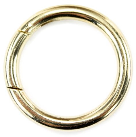 Carabiner shoulder strap replacement parts for handbags briefcases, Carabiner Ring Gold 41 mm, Small