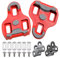 Tacobey Calas de Ciclismo Compatible con Look keo Pedales, Calas de Bicicleta con Tornillos, Rojo 9°