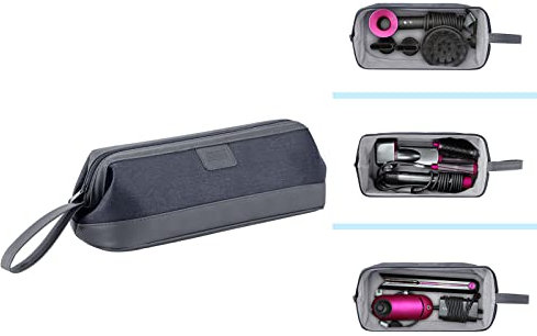 DingGreat Tragetasche Aufbewahrungstasche Organizer für Dyson Supersonic Haartrockner HD01 HD03 für Dyson Airwrap Styler für Dyson Corrale Haarglätter (Grau)