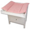 ULLENBOOM ® Wickelauflagenbezug 75x85 cm Musselin Rosa (Made in EU) - abnehmbarer Bezug für Wickelauflage 85x75, Baby Überzug für Wickelunterlage, aus 100% Baumwolle, Wickelbezug für Wickeltisch
