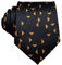 Hi-Tie Herren Krawatte Schwarz Paisley/Plaid/Streifen/Einfarbig Krawatten Set Einstecktuch Manschettenknöpfe Business Formal Hochzeit Meeting Geschenkbox,stylish black gold plaid