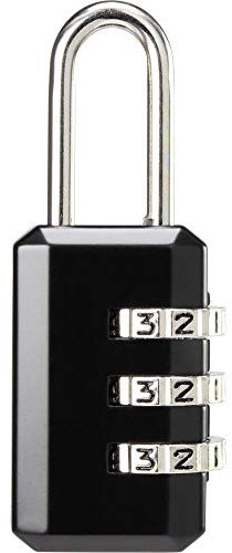 Sygonix SY-5044452 Vorhängeschloss 22mm Schwarz Zahlenschloss