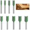 9 Pezzi 6mm Gambo Fresa per Scanalature Legno, Fresa a Taglienti Diritti, Punta da Fresatrice Dritta con Doppia Scanalatura Fresa Lavorazione Legno