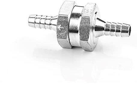 LST Rückschlagventil aus Aluminium mit 6mm Durchmesser für Kraftstoff, Öl, Wasser, und Luftleitungen – Einweg-Flusskontrolle Ventil für Benzin, Diesel und Vakuumsysteme