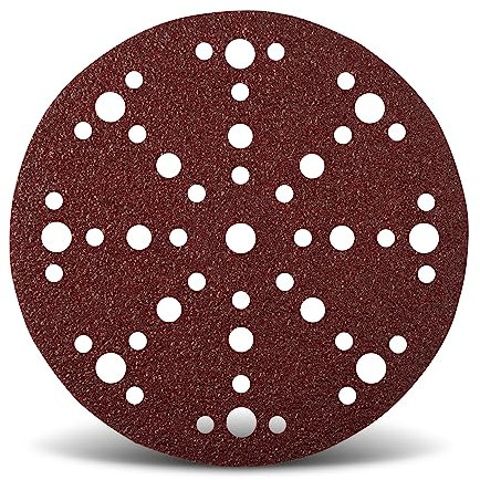 Wfix Craft IK88 Schleifscheiben 150mm Klett mit 48-Loch-Perforation für Exzenterschleifer | Körnung P40 - grob - 50er Profi Schleifpapier Set für Holzschlif
