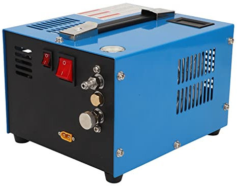 Tragbarer PCP-Luftkompressor,300 BAR (4500 Psi, 30 MPa), ölwasserfreie Kompressorpumpe für Tauchflaschen, 12500 U/Min, mit Lüfter für Luftpistole und Paintball- oder Tauchflasche