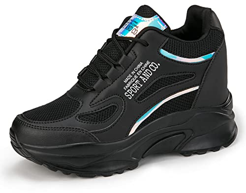 AONEGOLD Baskets Femme Compensées Chaussure de Sport Gym Fitness Jogging Plateforme Mode Léger Sneakers Outdoor Casual Chaussures