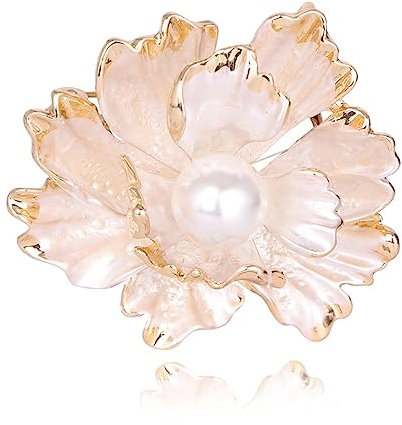 CCAIPU Broches pour Femmes, Broches Phoenix en Strass, Broches pour Vêtements et Accessoires, cadeaux d'amitié pour Femmes et Filles (Fleur-Or-B)