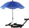 RXMORI Paraguas para Sillas de Playa, Paraguas Portátil para Exteriores, Sombrilla a Prueba de Viento, Carritos de Golf Universales Accesorios para Sillas de Ruedas a Prueba de Lluvia(Azul Marino)