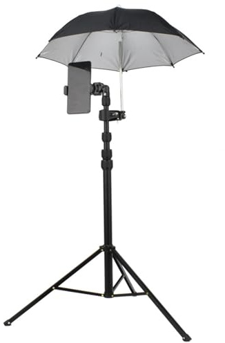 50CM SLR Camera Umbrella, Rainy Day Photography SLR Camera Umbrella Adjustable Rain and Sun Protection Outdoor (Black)