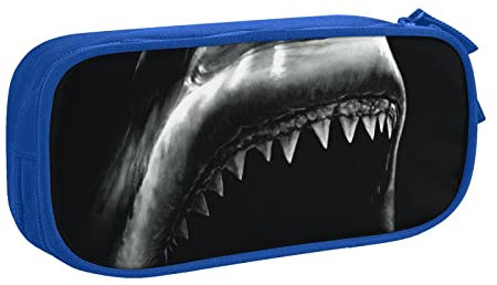 BAAROO Hai großes Federmäppchen mit 2 Fächern, Federmappe für Mädchen, Jungen, Studenten, Schule, Offi, farbe, 5.0cm*10.5cm*20.5cm, federmäppchen