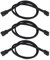 eMagTech 3PCS 4-Pin Fan Extension Cables Compatible with 3 Pin and 4 Pin PMW Fan Connector 60cm 24AWG Nylon Braid Male to Female Extending Fan Cable