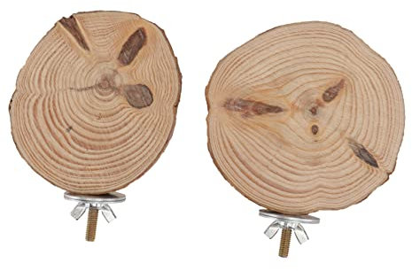 ABOOFAN 2 Stück Vogelständer Papageien Stehplanke Holz Verschleißfest Für Nymphensittiche Budgies Chinchillas Eichhörnchen Haustier Spielzeug