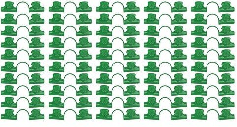 50 Stück Gewächshausklemmen, Folien-Reihenabdeckungsnetz-Tunnel-Reifen-Clip, Rahmen-Schattennetz-Stangen-Clip, Gewächshaus-Folienklemmen, zur Unterstützung (8mm)