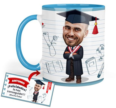 Kembilove Taza personalizada graduación | Regalos para graduacion | Detalles graduacion | Regalos graduación universidad | Tazas personalizadas