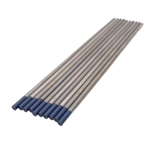 MZPOZB Baguette De Soudage Baguettes de soudage en tungstène Tig WL15 WES WC20 WP WY20 WT20 WZ8 WL20 Électrode Wolfram Baguette De Soudure(WY20 Blue,3.2x150mm 10pcs)