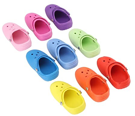 Fictory Auto-Aromatherapie-Entlüftungs-Clips, 9-teiliges Fictory in Schuhform, niedlicher Aromatherapie-Diffusor, Parfüm-Clips, mehrfarbig, Auto-Innendekoration