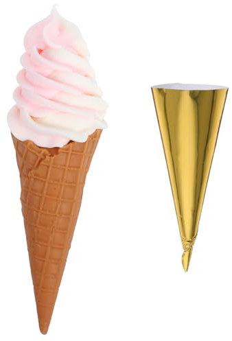 Warmhm Eiscreme-Spielzeug Künstliche Eistüte Realistische Eiscreme-Requisite Für Hochzeit Geburtstag Feier Dekoration