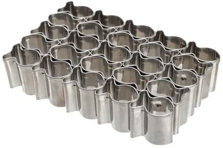 Patty Both Gold Fish Cracker Cutter,25 Baked Fish Cookie Cutter,Mini Gold Fish Shapes Molds for Cookie,Non-stick Dough,Stainless Steels Cookie Cutters Mold for Baking