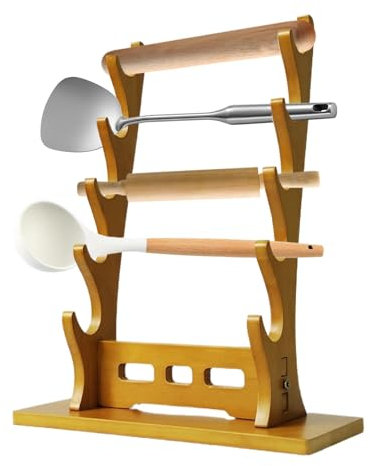 Flötenständer, Holzständer, Instrumentenständer, Flötenhalter, 5-stöckiger Scheidenhalter, eleganter Tischhalter, Flöten-Organizer, Sammel-Organizer für Zuhause