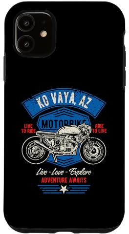 Hülle für iPhone 11 Ko Vaya AZ USA Retro Distressed Style Motorrad Design