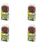 JR Farm rote Beete Ringe | 4er Pack | 4 x 100 g | Ergänzungsfuttermittel für Kaninchen und Nager | Getreidefreie Ringe aus 100% Gemüse | Mit Vitaminen und Mineralstoffen