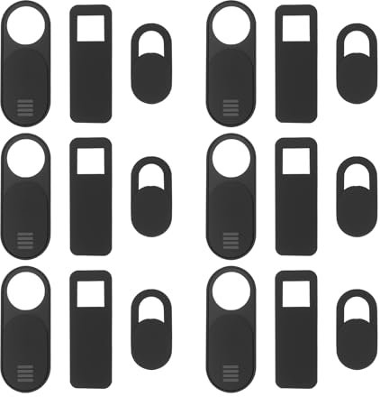 ECSiNG 18pcs Caches Coulissants pour Webcam pour Ordinateur Portable Appareil Photo Téléphone Tablette Ordinateur de Bureau Smartphone